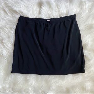 Black mini skirt